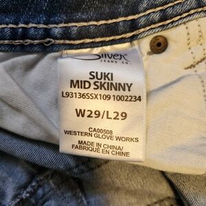 Silver Jeans Suki Mid Skinny